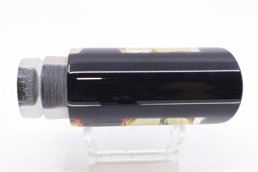 Crampton Baits Black Pearl Cracked Shell Black Back Black-Red Eyes Tube 12" 5.2oz