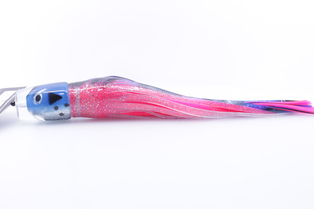 Pulsator Lures Blue-Black Fish Head Bonito Smoker 14" 8.5oz Skirted Blue-Clear/Pink GZE