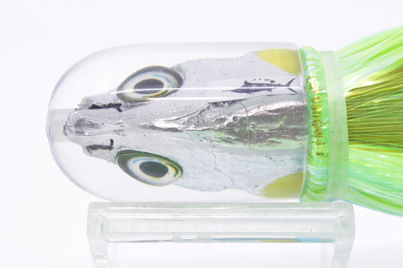 Aloha Lures Blue-Turquoise Back Yellow Fins Magic Malolo 9" 4oz Strobez Ice Blue-Green