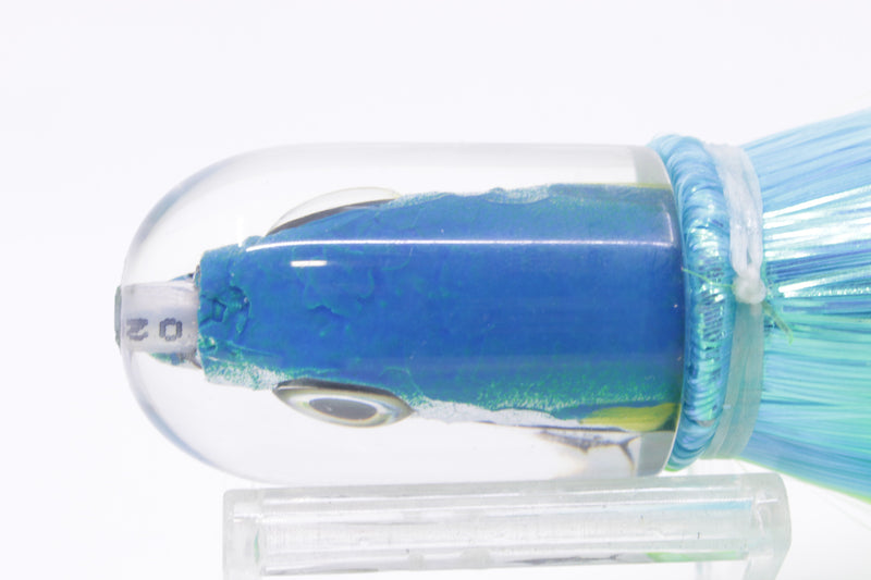 Aloha Lures Blue-Turquoise Back Yellow Fins Magic Malolo 9" 4oz Strobez Ice Blue-Green
