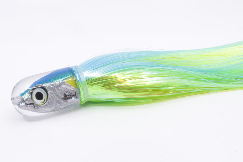Aloha Lures Blue-Turquoise Back Yellow Fins Magic Malolo 9" 4oz Strobez Ice Blue-Green