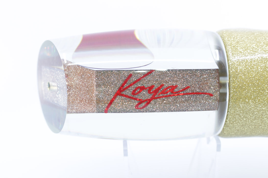 Koya Lures Silver Rainbow Starburst Hard Cut Large Poi Dog 16" 13.5oz Vinyl Gold