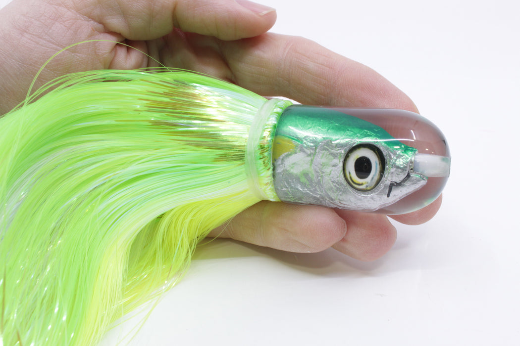 Aloha Lures Green Back Yellow Fins Magic Malolo 9" 4oz Strobez Green-C GZ Lures Big Game Supply Aloha Lures Green Back Yellow Fins Magic Malolo 9" 4oz Strobez Green-C GZ Lures Big Game Supply
