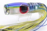 Coggin Lures Real White MOP Blue-Yellow Back #2 4-Hole Copalure Invert 10" 7.5oz