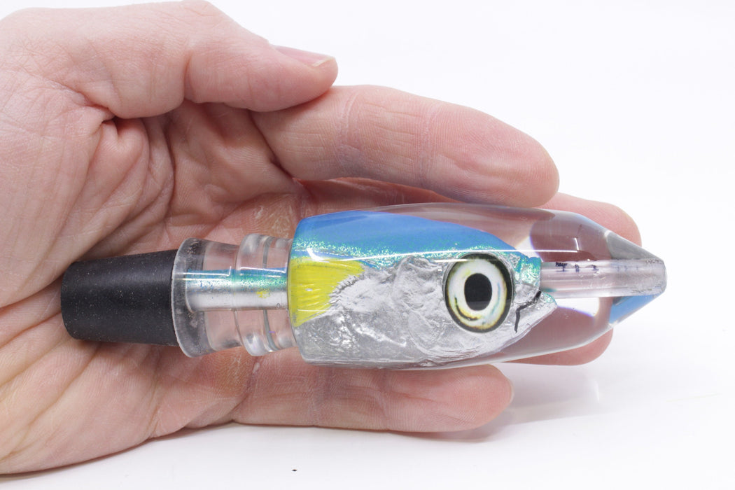 Aloha Lures Blue-Turquoise Back Yellow Fins Deep Six Malolo 9" 5.3oz EZ-K