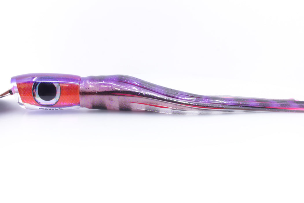 Pulsator Lures Pink Rainbow Scale Purple Back Taxi Eyes Marlin Magnet 15" 9.5oz Skirted GZE