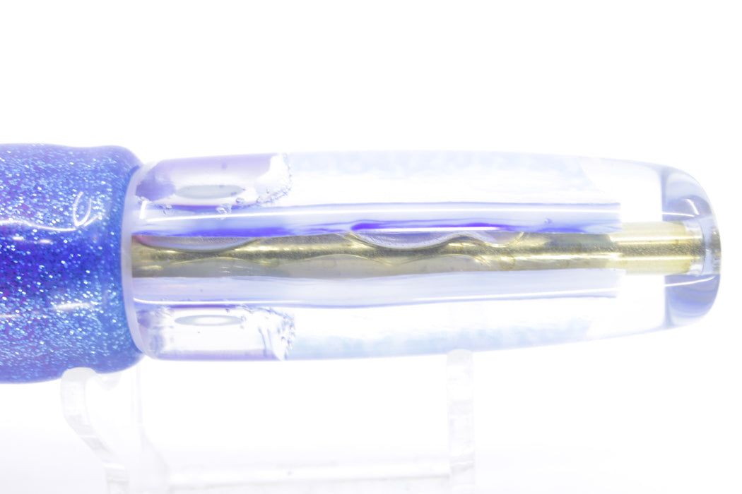 Coggin Lures Ice Blue Rainbow Glass Malolo Fying Fish 7" 3oz Skirted Blue-Silver/Pink