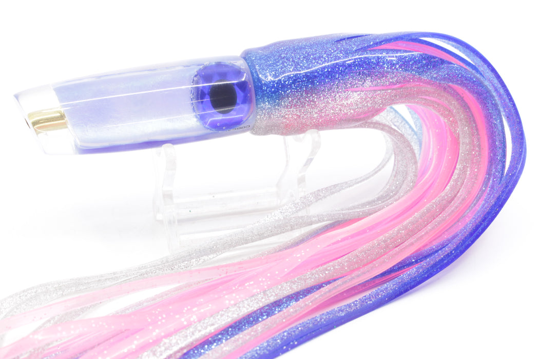 Coggin Lures Ice Blue Rainbow Glass Malolo Fying Fish 7" 3oz Skirted Blue-Silver/Pink