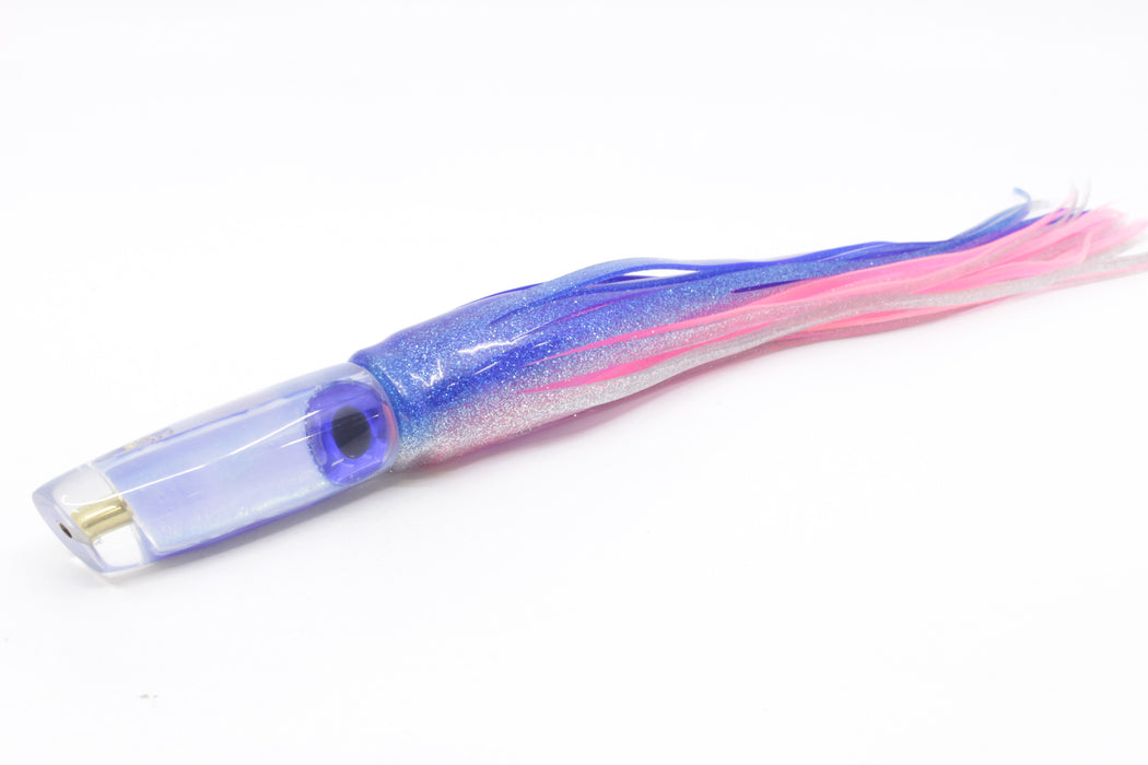 Coggin Lures Ice Blue Rainbow Glass Malolo Fying Fish 7" 3oz Skirted Blue-Silver/Pink