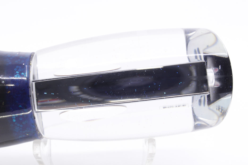 Bonze Lures Mirrored Red Eyes Arenui 12" 11oz Skirted Blue-Black-Gold