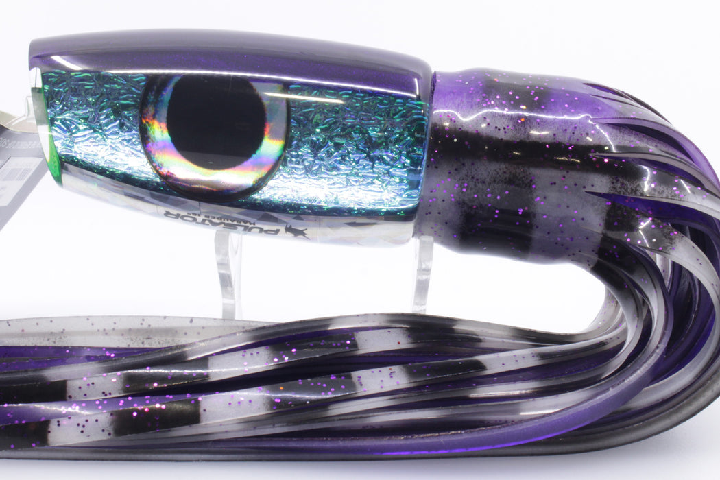 Pulsator Lures Ice Blue Dragon Skin Taxi Eyes Marauder 16" 10oz Skirted Purple-White GZE