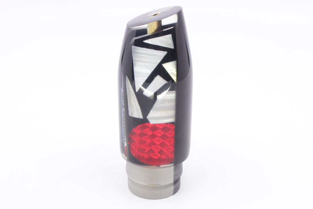 Crampton Baits Black Pearl Cracked Real MOP Black Back Plunger 12" 6oz