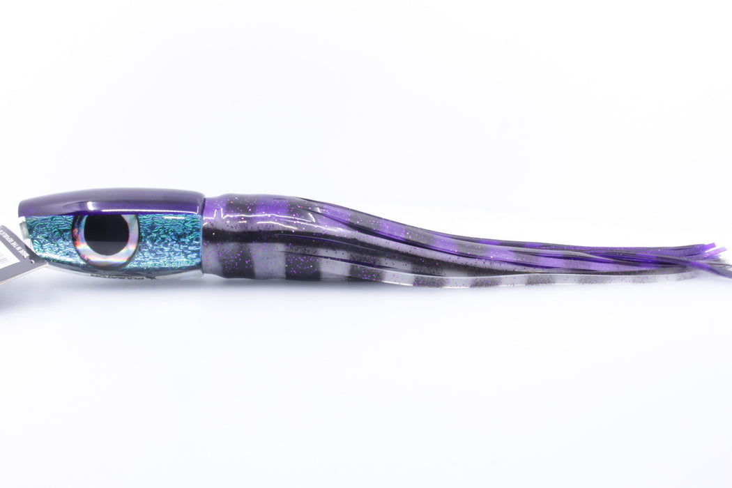 Pulsator Lures Ice Blue Dragon Skin Taxi Eyes Marauder 16" 10oz Skirted Purple-White GZE