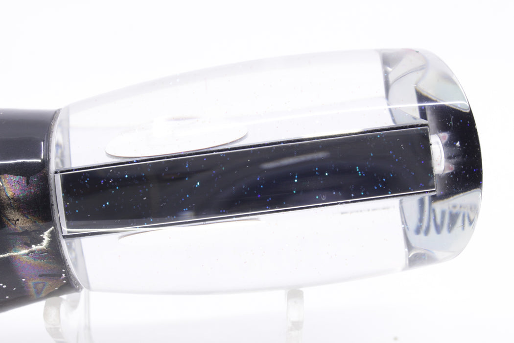 Bonze Lures Mirrored Red Eyes Arenui 12" 11oz Skirted Black Aurora-Silver