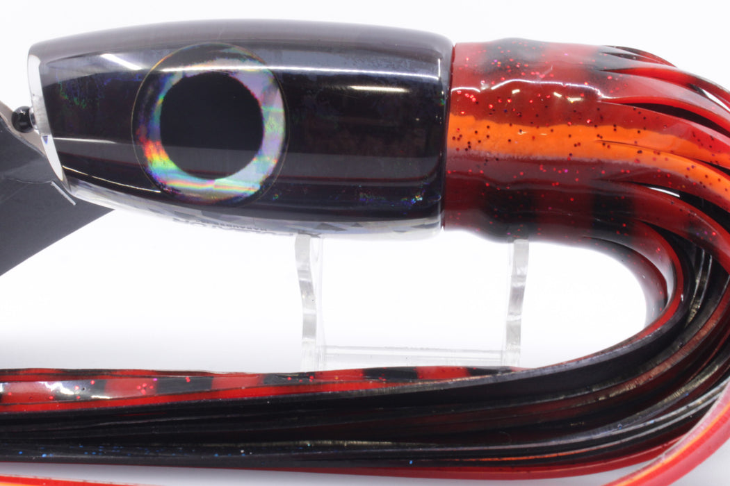 Pulsator Lures Black Rainbow Taxi Eyes Marauder 16" 10oz Skirted Red/Black GZE