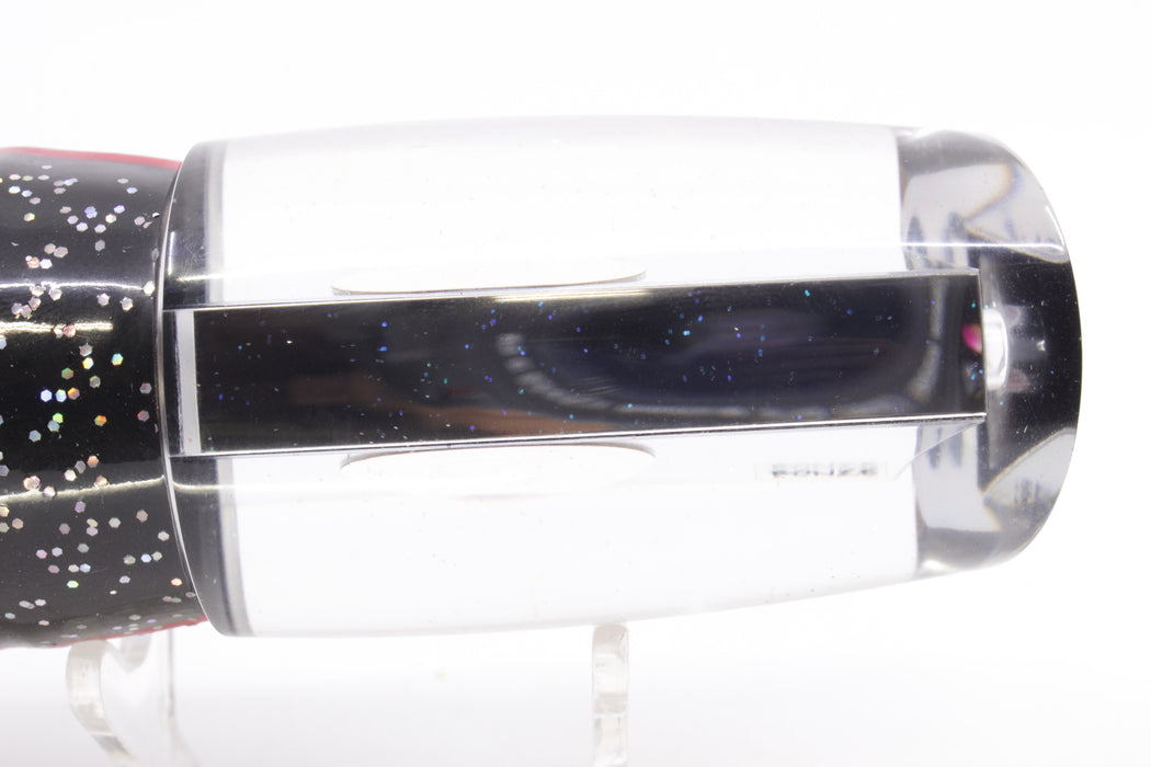 Bonze Lures Mirrored Red Eyes Ballistic 12" 13.5oz Skirted Black/Orange