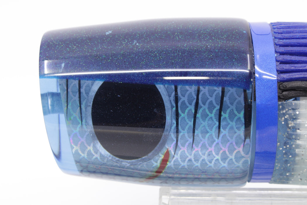 Amaral Lures Ice Blue Rainbow Scale Blue Back Ta'aroa 14" 9oz Blue-Ice Blue