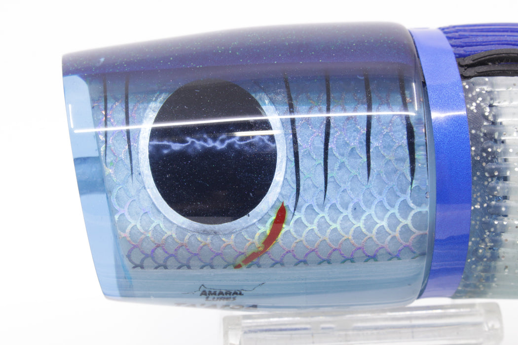 Amaral Lures Ice Blue Rainbow Scale Blue Back Ta'aroa 14" 9oz Blue-Ice Blue