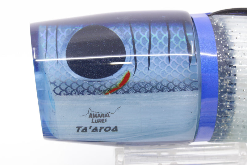 Amaral Lures Ice Blue Rainbow Scale Blue Back Ta'aroa 14" 9oz Blue-Ice Blue