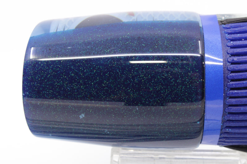 Amaral Lures Ice Blue Rainbow Scale Blue Back Ta'aroa 14" 9oz Blue-Ice Blue