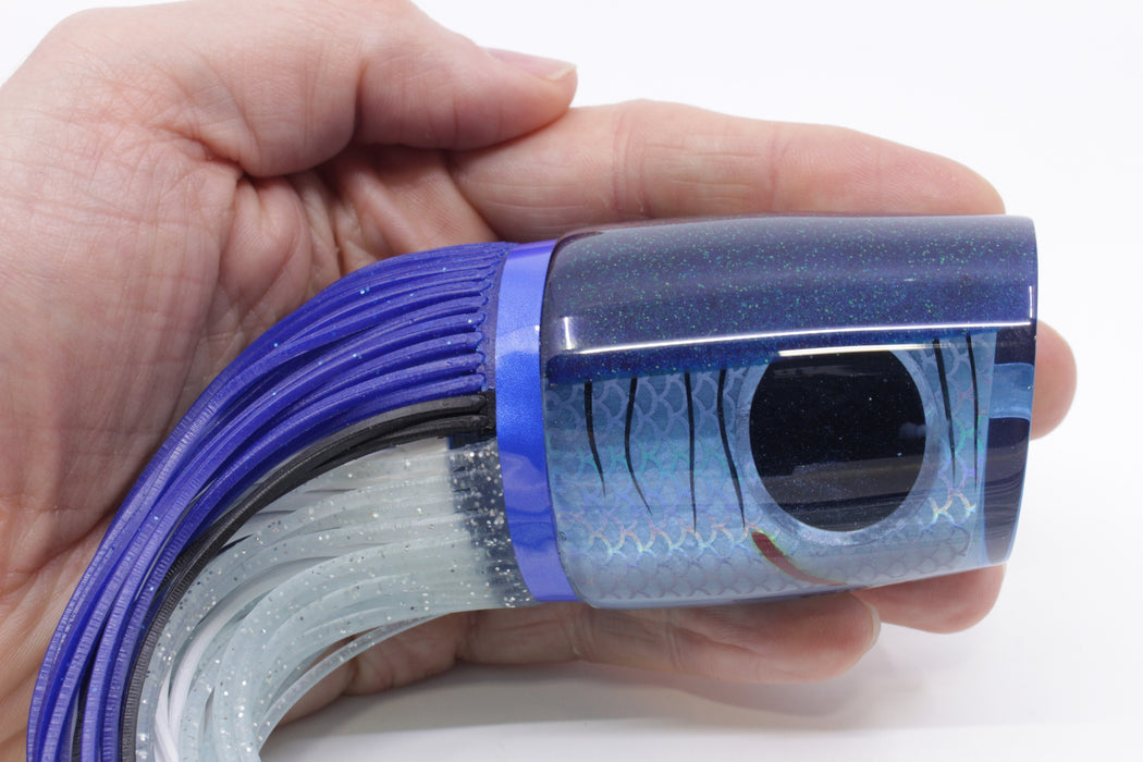 Amaral Lures Ice Blue Rainbow Scale Blue Back Ta'aroa 14" 9oz Blue-Ice Blue