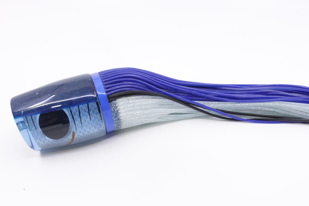 Amaral Lures Ice Blue Rainbow Scale Blue Back Ta'aroa 14" 9oz Blue-Ice Blue