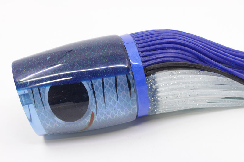 Amaral Lures Ice Blue Rainbow Scale Blue Back Ta'aroa 14" 9oz Blue-Ice Blue