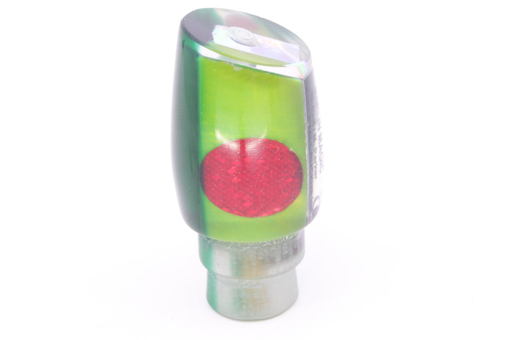 Marlin Magic Lime Green MOP Green Back Red Eyes Small Ruckus 9" 3oz
