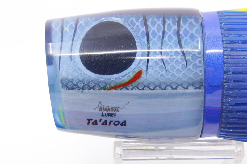 Amaral Lures Ice Blue Rainbow Scale Blue Back Ta'aroa 14" 9oz Blue/Pink