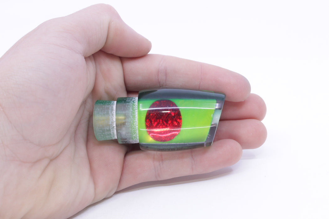 Marlin Magic Lime Green MOP Green Back Red Eyes Small Ruckus 9" 3oz