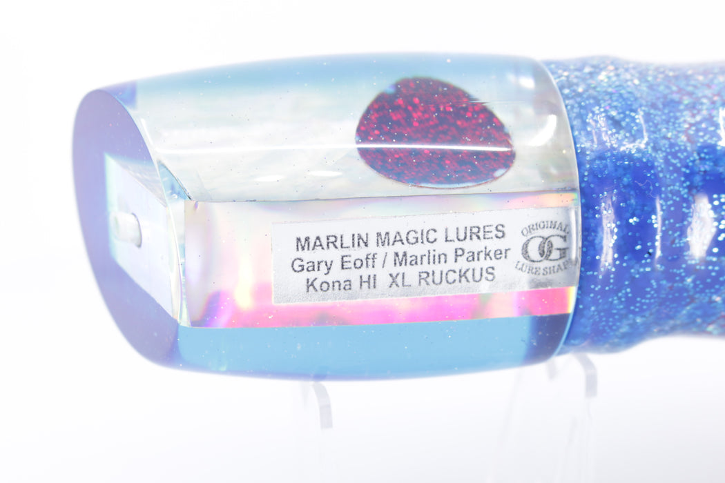 Marlin Magic White Awabi Blue Back Red Eyes XL Ruckus 16" 15oz Skirted