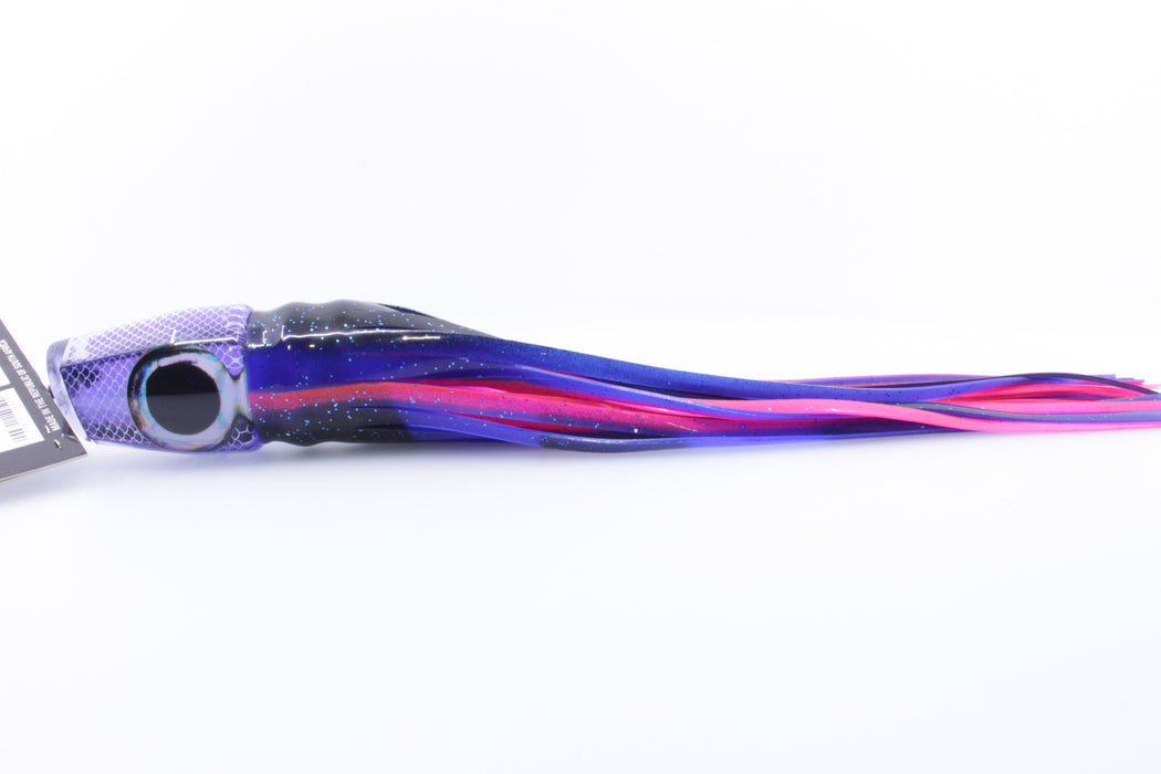 Pulsator Lures Purple Rainbow Scale Boaster 13" 8oz Skirted Blue-Black/Pink