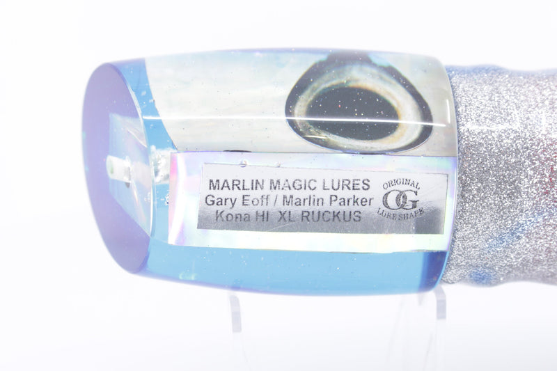 Marlin Magic White Awabi Blue Back Taxi Eyes XL Ruckus 16" 15oz Skirted EZ-K
