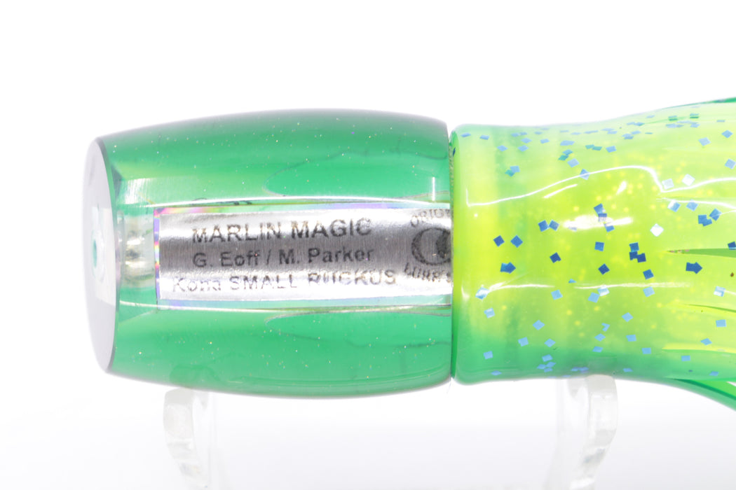 Marlin Magic Lime Green MOP Green Back Taxi Eyes Small Ruckus 9" 5oz Skirted