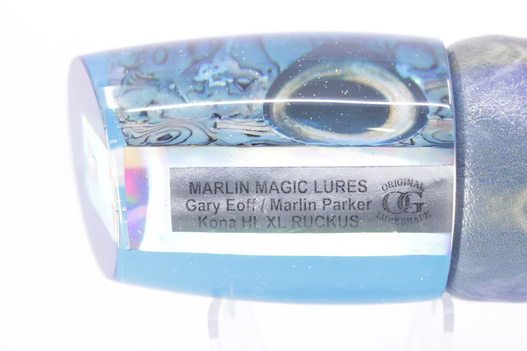 Marlin Magic Paua Shell Blue Back Taxi Eyes XL Ruckus 16" 15oz ALV Blue Skipjack