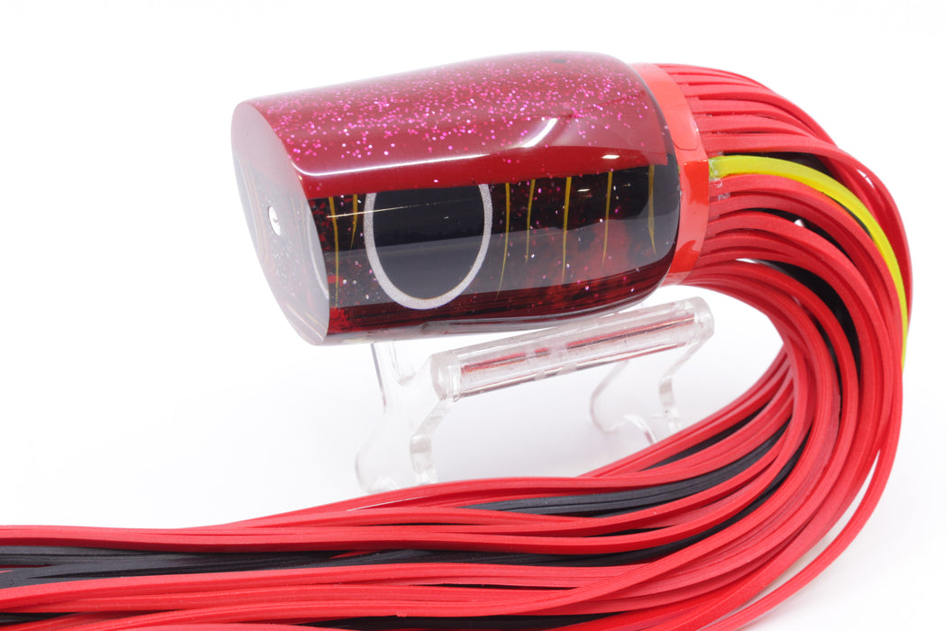 Amaral Lures Red-Black Marbled Red Back Diamondback 14" 7oz Red/Black