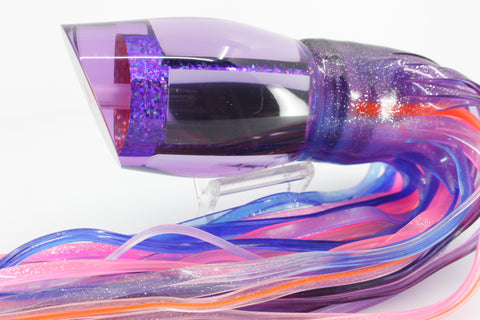 Aloha Lures Purple Mirror Purple Rainbow Rattle Love Machine 16" 17oz Skirted