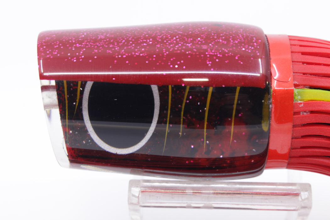 Amaral Lures Red-Black Marbled Red Back Diamondback 14" 7oz Red/Black