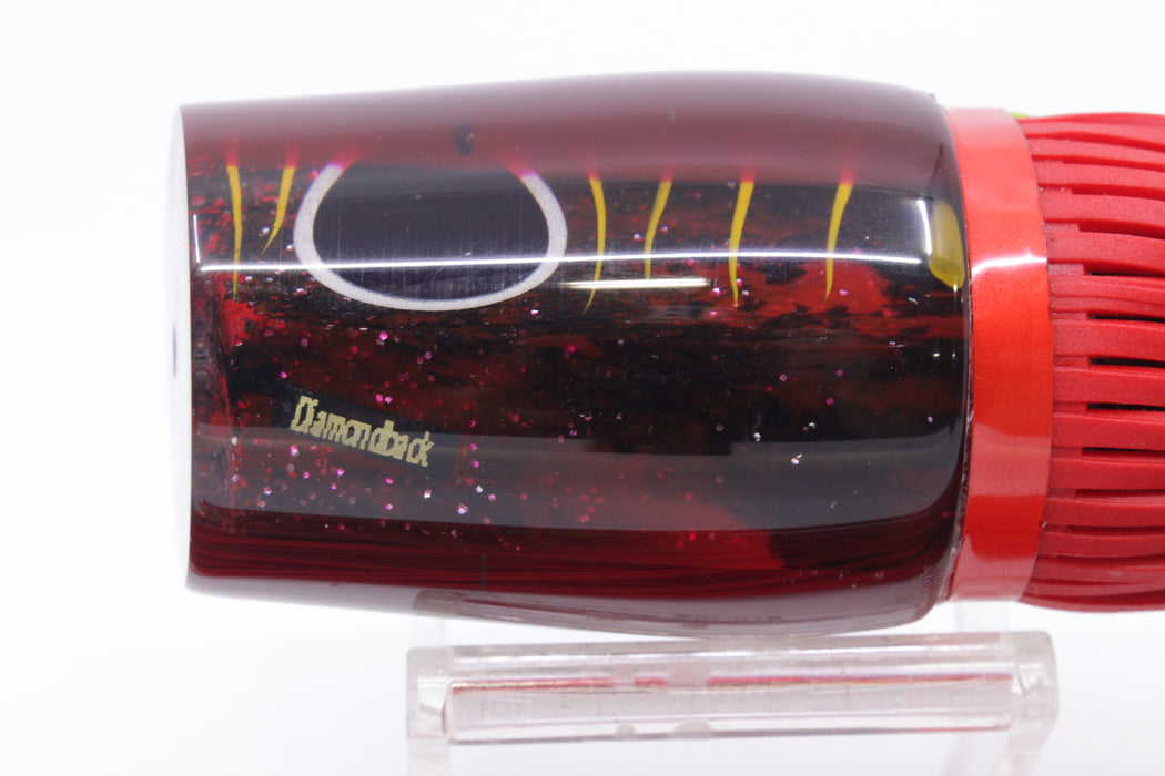 Amaral Lures Red-Black Marbled Red Back Diamondback 14" 7oz Red/Black