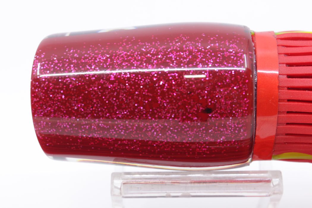 Amaral Lures Red-Black Marbled Red Back Diamondback 14" 7oz Red/Black