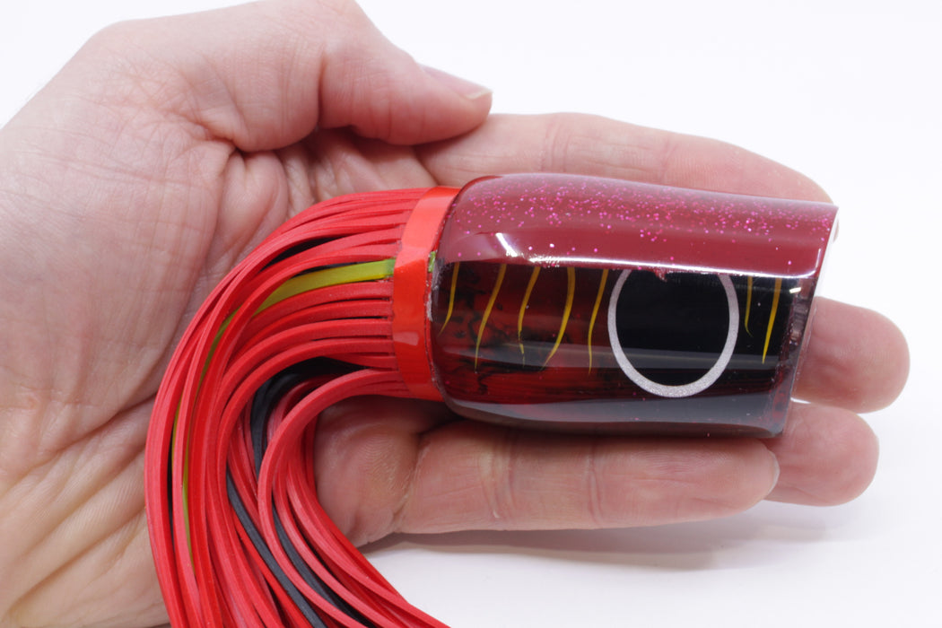 Amaral Lures Red-Black Marbled Red Back Diamondback 14" 7oz Red/Black