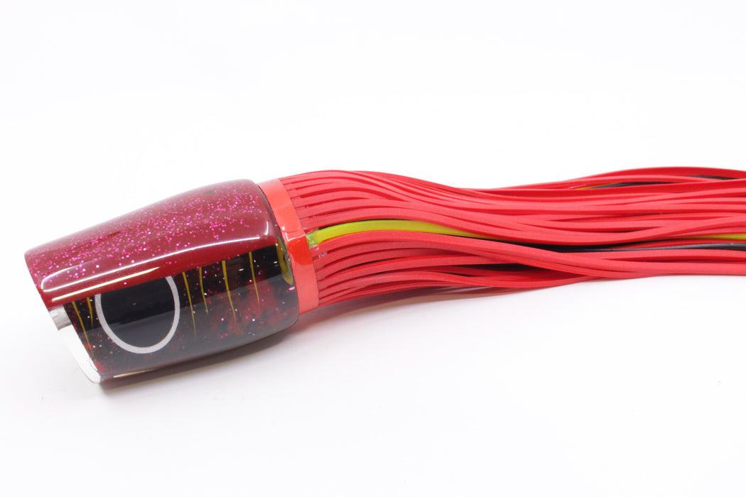 Amaral Lures Red-Black Marbled Red Back Diamondback 14" 7oz Red/Black