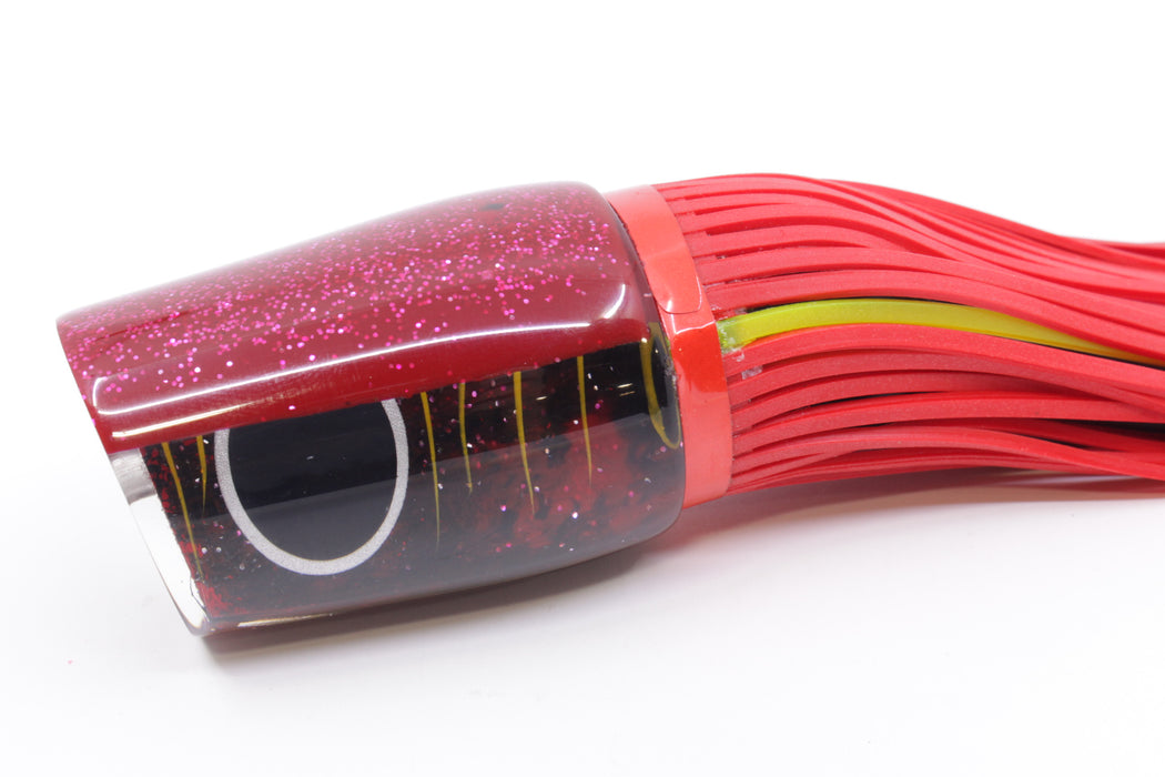 Amaral Lures Red-Black Marbled Red Back Diamondback 14" 7oz Red/Black