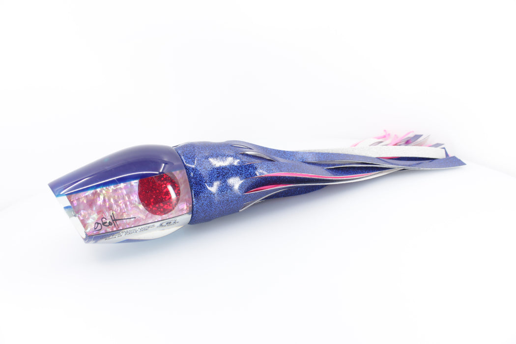 Marlin Magic Pink Awabi Blue Back Red Eyes Papa Joe 16" 16.5oz Vinyl Blue