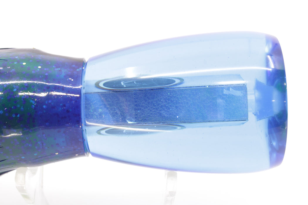 Bonze Lures Blue MOP Black Eyes Fanboy 10" 7oz Skirted Blue-Black-Holo/Rainbow