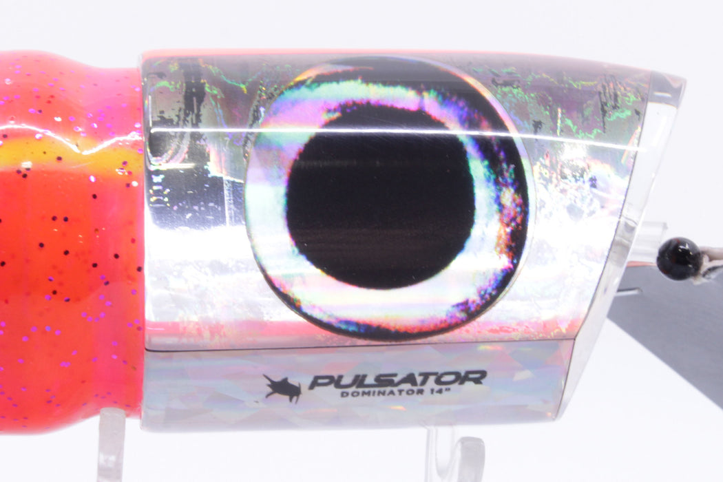 Pulsator Lures Silver Rainbow Taxi Eyes Dominator 14" 12oz Skirted Pink GZE