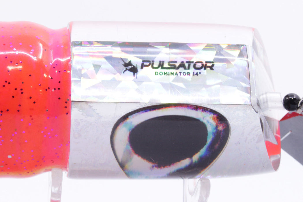 Pulsator Lures Silver Rainbow Taxi Eyes Dominator 14" 12oz Skirted Pink GZE