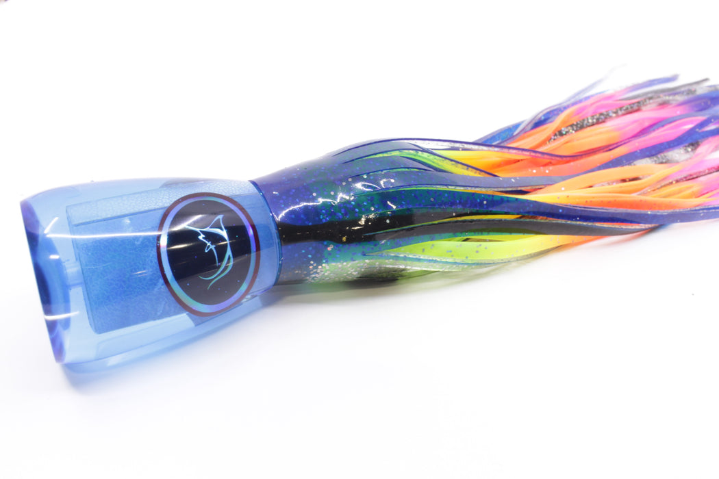 Bonze Lures Blue MOP Black Eyes Fanboy 10" 7oz Skirted Blue-Black-Holo/Rainbow