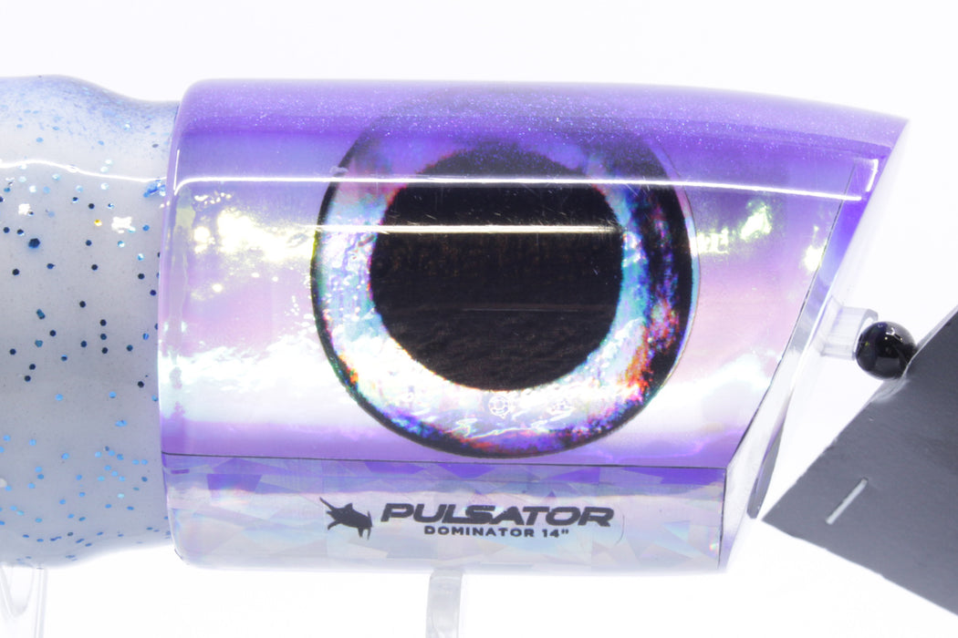 Pulsator Lures Ice Rainbow Blue Back Taxi Eyes Dominator 14" 12oz Skirted Blue-White GZE