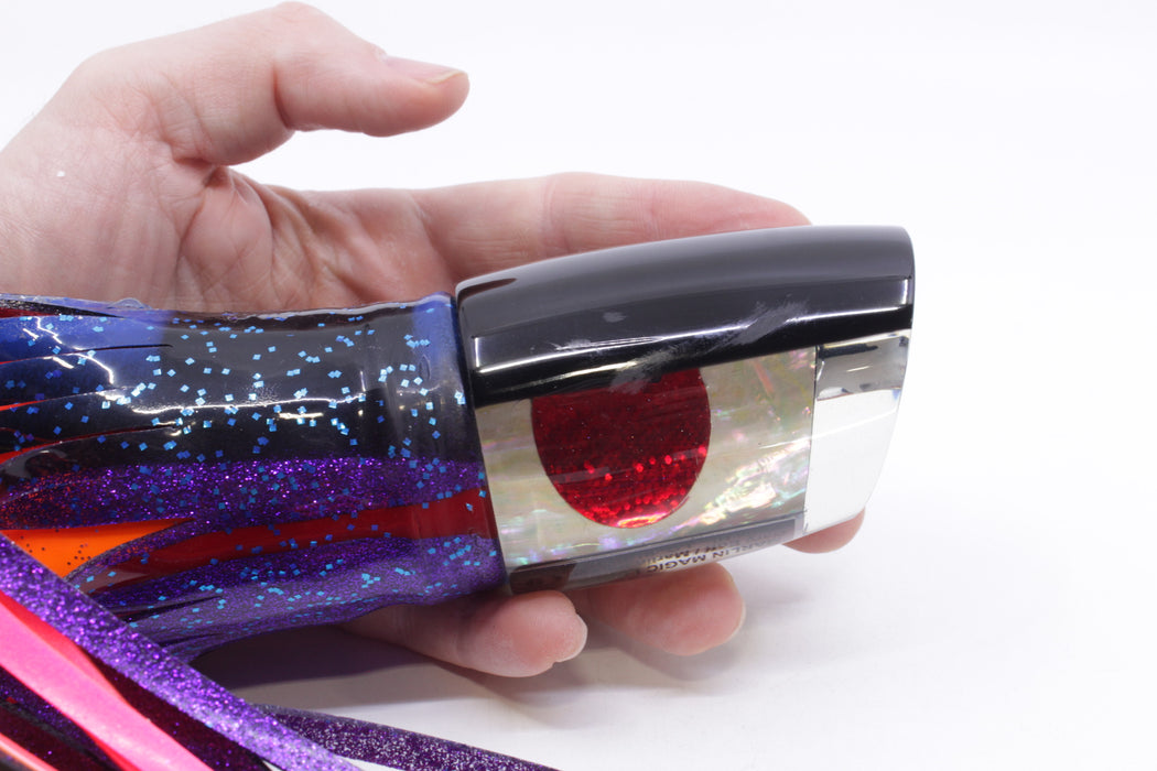 Marlin Magic White Awabi Black Back Red Eyes Large Ruckus 14" 13oz Skirted